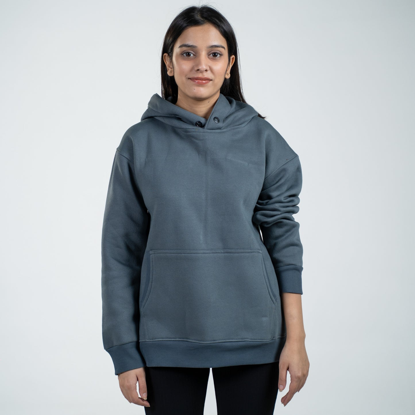 Oversized Heavyweight Hoodie| Steel Blue