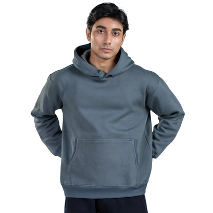 Oversized Heavyweight Hoodie| Steel Blue