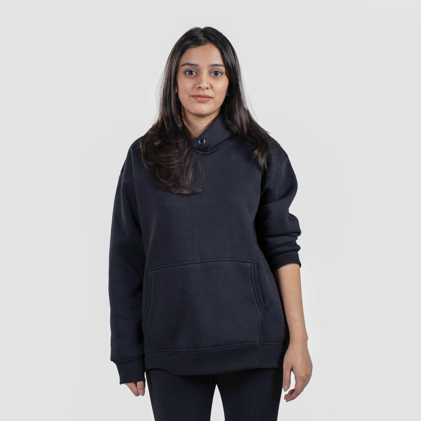 Oversized Heavyweight Hoodie | Eclipse Black