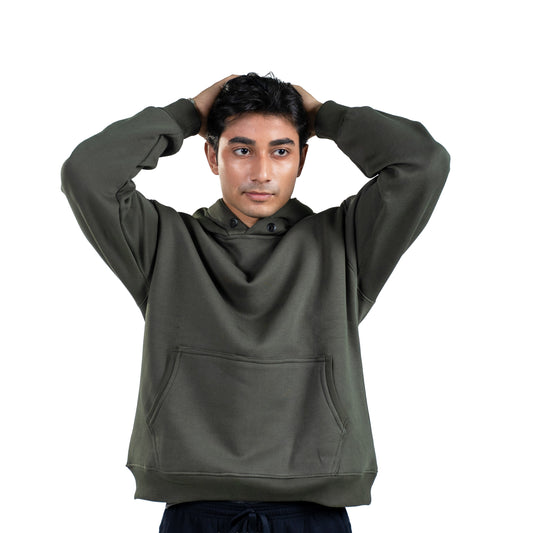 Oversized Heavyweight Hoodie | Forest Olive