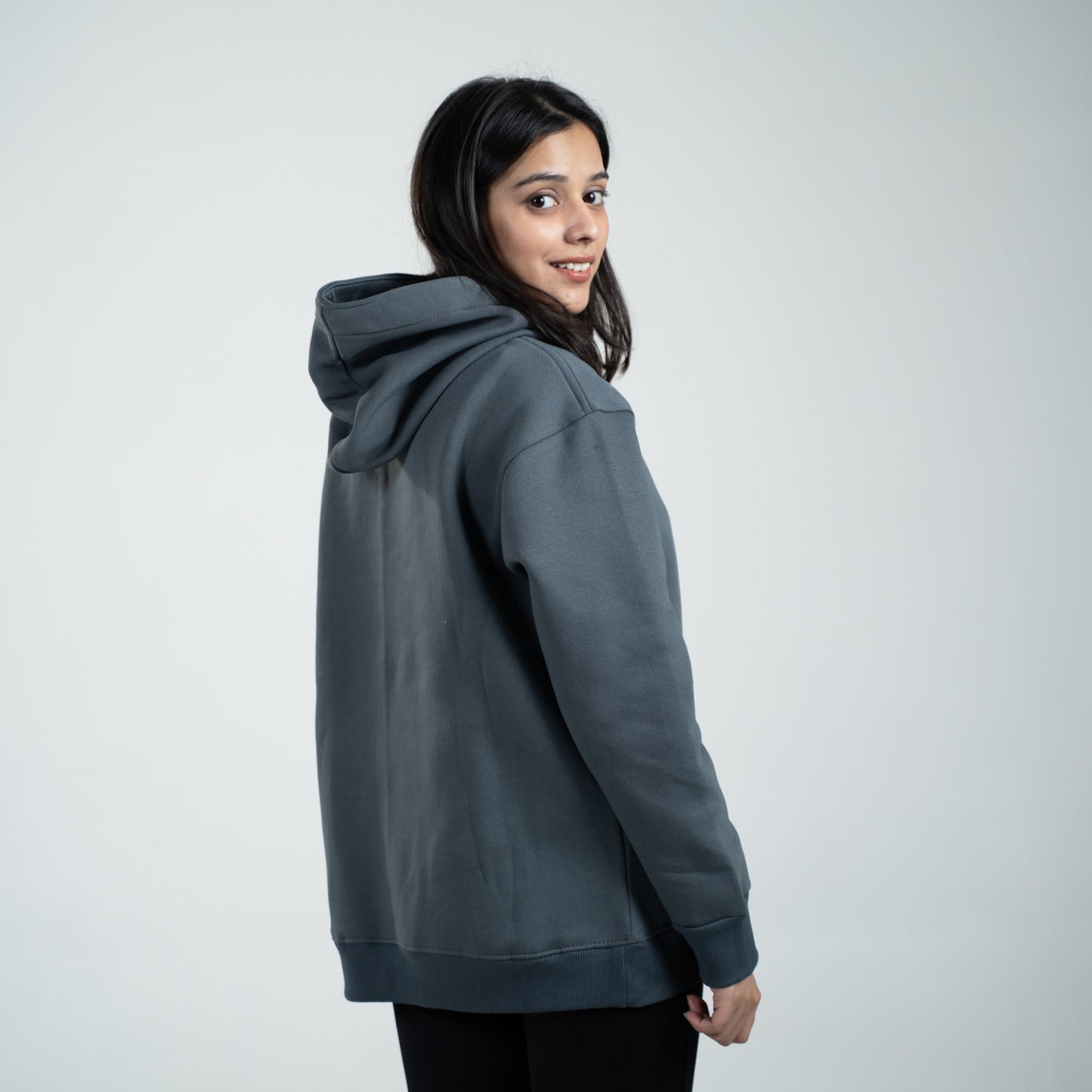 Oversized Heavyweight Hoodie| Steel Blue