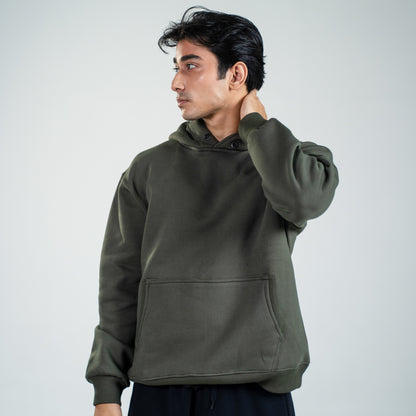 Oversized Heavyweight Hoodie | Forest Olive